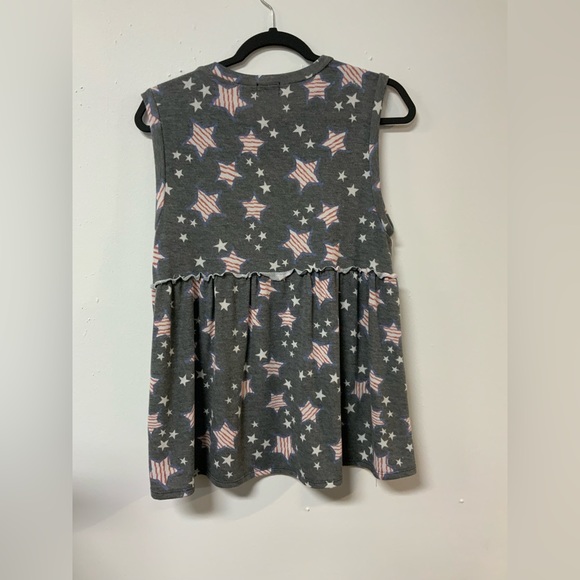 12PM (S) blu stripe star tank NWT - Picture 2 of 3